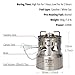 IWALKER G43S Portable Camping Backpacking Stove Cooking Set| Outdoor Gasoline Stove Silent Burner| With Stainless Steel Pot Pan Sets for Hiking Travel Picnic Emergency
