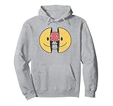 Smile Emoji Mushroom Fill Pullover Hoodie