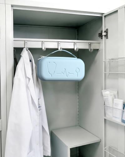 Image of ProCase Stethoscope Case for 3M Littmann Classic III & Cardiology IV -Lightblue | Hard Protective Carrying Bag Fits MDF, ADC, Omron Stethoscopes, Medical Storage Organizer for Nurses & Nursing Students