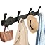 2.24inch Magnetic Coat Rack with 4 Double Hooks