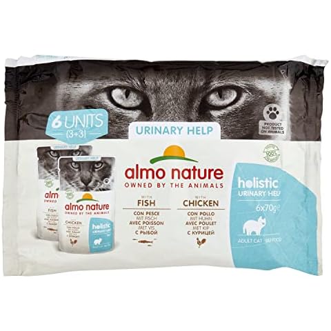 almo nature Daily Functional Multipack Urinary Support-Complete Wet Cat Food (6 x70g), transparent Cover