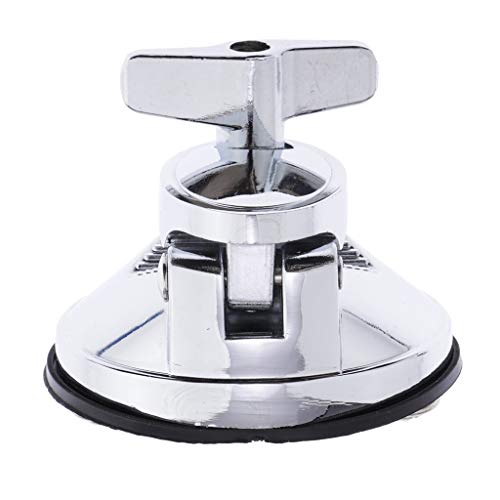 D DOLITY Drum Tom Mount Bracket Mounting Hardware with Base Plate (Silver)