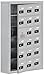 Salsbury Industries 19165-18ASC Cell Phone-Access Panel-6 Unit Surface Mounted-Resettable Combo Locks with 5-Inch Diameter Compartments, Aluminum