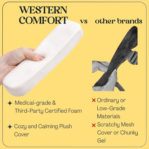 WESTERN COMFORT Thick Armrest Pads - Memory Foam Office Chair Arm Pads - Arm Rest for Desk Chair & Gaming Chair Armrest Pads - Chair Arm Covers - Elbow Support - Image 5