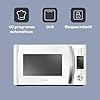 Candy X-Range CMXG20DW, Microondas con Grill, 20L, 1050W, 5 Niveles Potencia, Digital, 40 Programas, Bloqueo Seguridad, Plato 25,5CM, Grill Rack, Express Cooking, Temporizador, App simply-Fi, Blanco #2