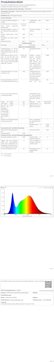 Tageslichtlampe 15.000 Lux Lichttherapielampe 3 Farbtemperaturen stufenlose Helligkeit 4 Timer