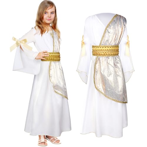 Geyoga Greek Toga Costume Grecian Roman Costume Gilrs Greek Toga Dress Party Dress Up