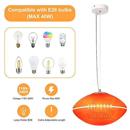 Lampes de d'éclairage suspendu à diffuseur en verre et douille E27 pour chambre - 7