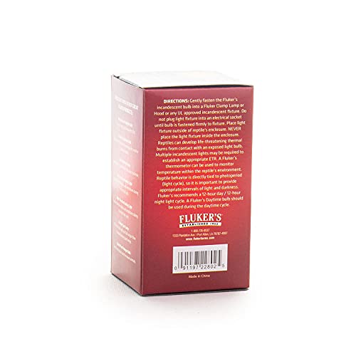 Fluker's Red Heat Bulbs for Reptiles 1 Count (Pack of 1) Black - Image 6