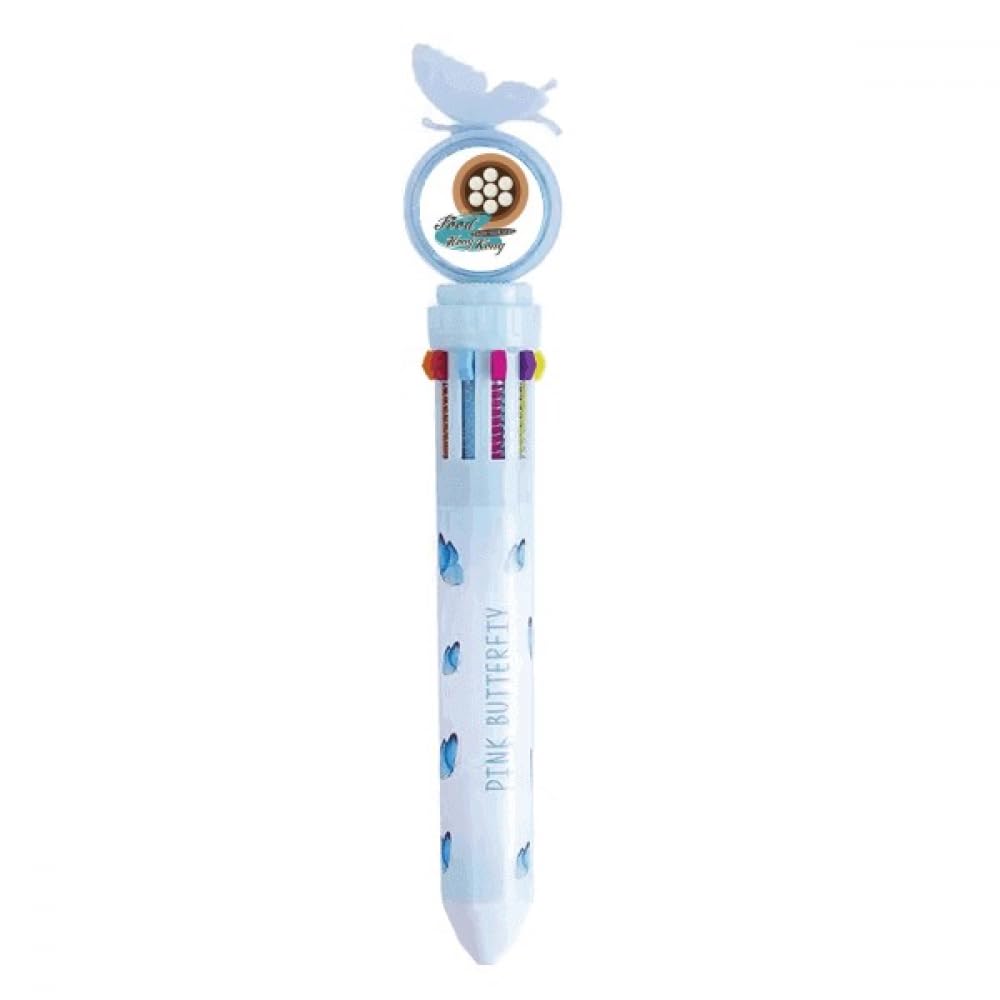 Stylo à bille rétractable à encre multicolore avec motif Hong Kong Dumpling pour écoliers - 4