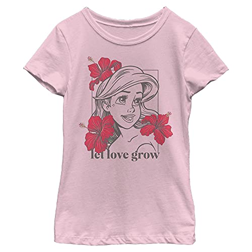 T-shirt Disney Ariel floral fille vêtement été motif princesse