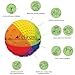caaocho Pure Natural Rubber Sensory Ball Rainbow 4