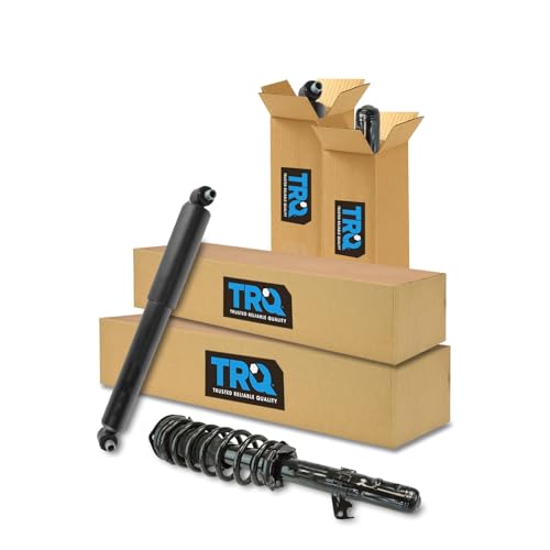Image of TRQ Front and Rear Complete Strut Assembly & Shock Absorber Kit Shock & Spring Strut Assembly Compatible with 2006-2009 Ford Fusion Mercury Milan