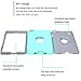 MAKEIT CASE iPad mini Case iPad mini 2 3 Case 3in1 Hybrid Shockproof Case for iPad mini 1 2 3 (Mint Green/Gray)