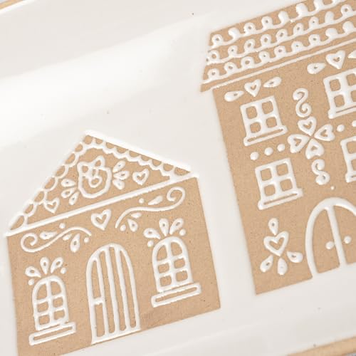 Primitives-by-Kathy-Rectangular-Gingerbread-House-Platter Primitives by Kathy Rectangular Gingerbread House Platter