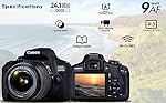 Canon EOS 2000D / Rebel T7 DSLR Camera with 18-55mm Lens, Creative Filter Set, EOS Camera Bag, Sandisk Ultra 64GB Card, 6AVE Electronics Cleaning Set, and More (International Model) (Renewed)
