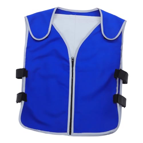 Gilet rafraîchissant avec poches à glace HOMSFOU contre la chaleur intense en PVC et toile