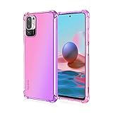 【DISPOSITIVOS COMPATIBLES】 Funda WEIOU compatible con el teléfono móvil Xiaomi Redmi Note 10 5G | Poco M3 Pro 5G, compruebe el modelo de su teléfono móvil antes de comprar. El efecto de color degradado puede hacer que su teléfono envidie a más personas.