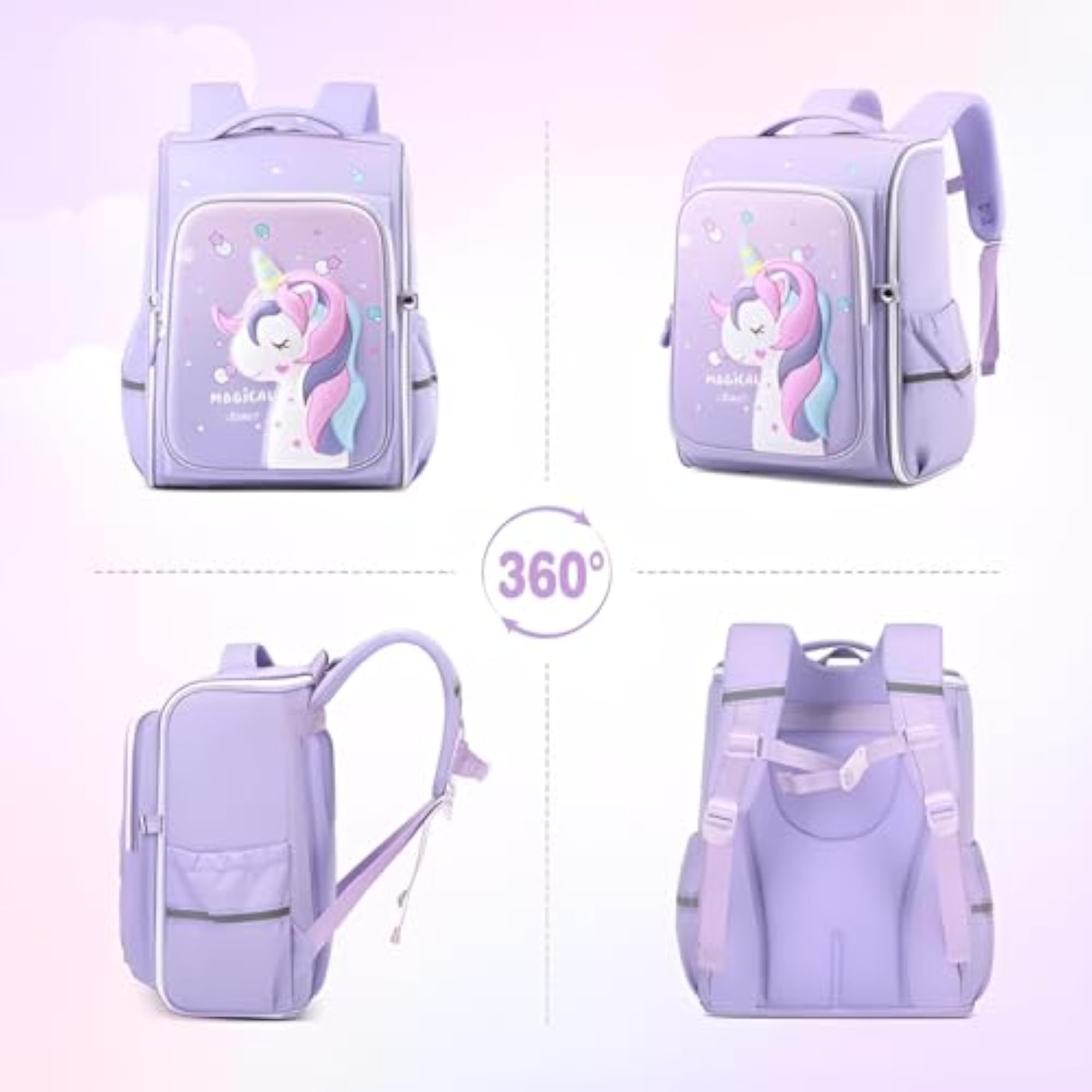 Cambo School Backpack with Lunch Bag and Pencil Pouch