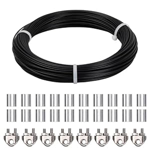 Catime Noir-2mm Stahlseil 3mm mit Zubehör