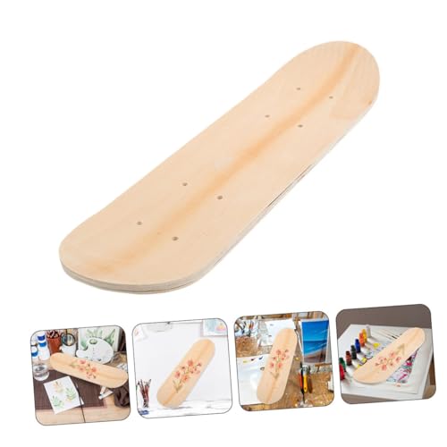 Supvox 2Stücke Blanko Skateboard Decks Holz für DIY-kunstprojekte Doppelseitiges Skateboard Deck für Junge Mädchen für Kreative Gestaltung