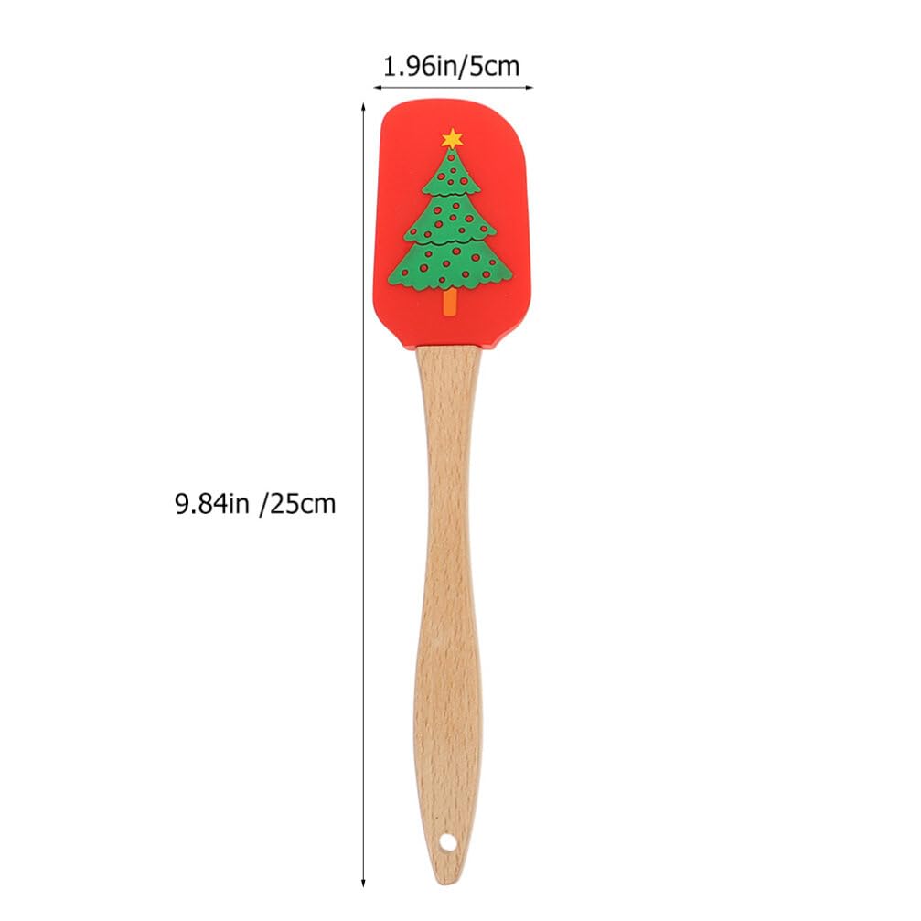 ifundom 5pièces Spatules de Cuisine Silicone Ergonomiques Ustensiles de Pâtisserie Pratiques pour Cuisine Quotidienne Suspension pour Rangement Facile