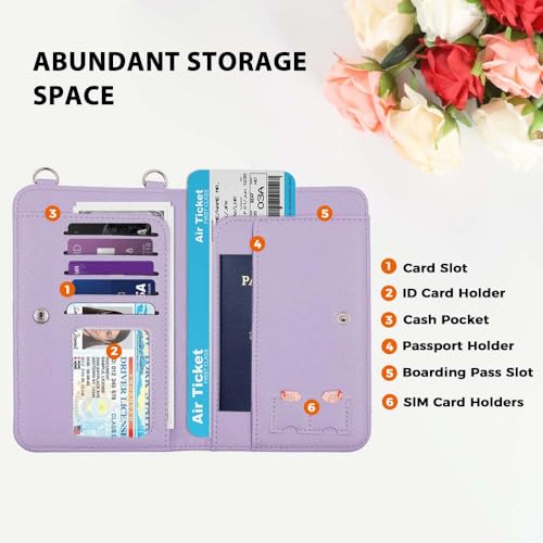 Passport Holder for Travel，Passport Holder & Neck Wallet with RFID Blocking,Hidden Neck Pouch for Travel- Holds Passports, Cards, Tickets, ID, Cash3