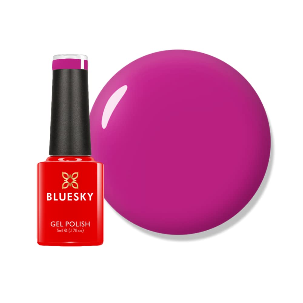 Bluesky Gel Nail Polish, Barbie - A035, Pink, Bright, Long Lasting, Chip Resistant, 5ml (Requires Drying Under UV LED Lamp)