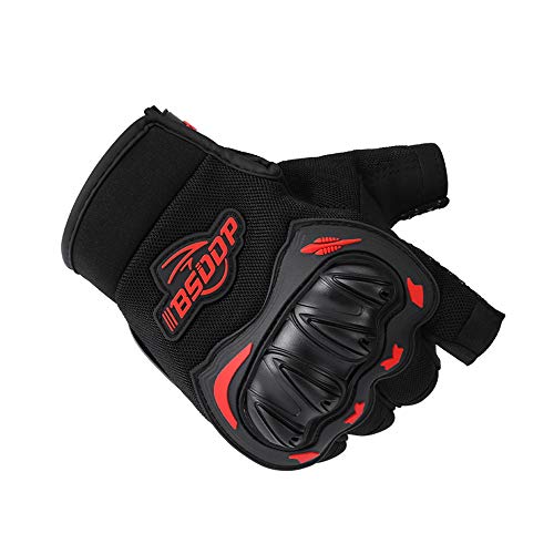 RuleaxAsi Luvas da motocicleta dos homens Motocicleta de meio dedo para escalada Caminhadas Ciclismo