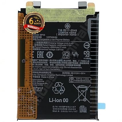 Image of BP49 Battery for Xiaomi Poco F4 5G Battery (4500mAh) Battery with 6 Month Warranty***(ZZ142)
