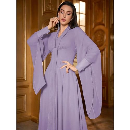 TOLEEN Summer Floral Dresses for Women Long Sleeve Casual Style Beach Swing Dresses3