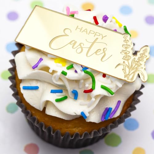 URROMA Rabbit Happy Easter Cupcake Toppers - Image 4