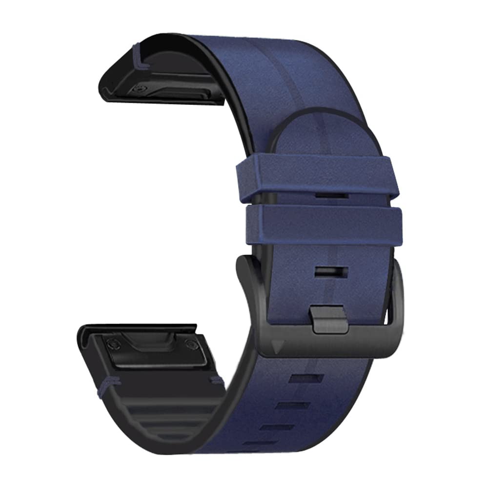 INF Nylon Armband Für Garmin Fenix 6X/5X/3 – 26 Mm Breit, Klettverschluss, Schwarz