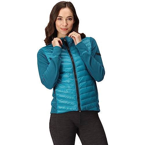 Regatta Kelton - Chaqueta híbrida acolchada con cremallera completa para mujer