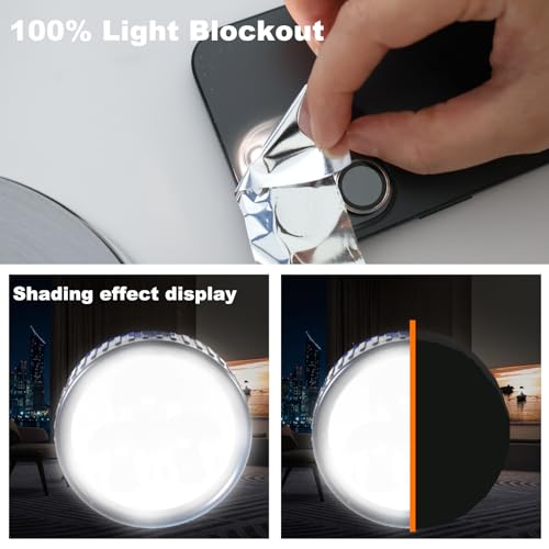 Image of Light Blocking Tape, 1.2 in x 164 Ft Blackout Stickers for Electronics, Dimming Covers for Window, Routers, Block 100% of LED Lights - Silver