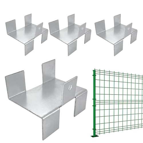 Attaches clôture antirouille pour réparer et stabiliser les panneaux