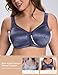 Wingslove Women’s Minimizer Bra Wireless Full Coverage Non-Padded Plus Size No Underwire Everyday Comfort(Violet,36C)
