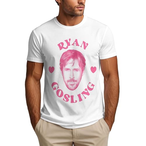 Romefantos Ryan T Shirt Summer Graphic Tee Gosling Man's Cotton Crew Neck Soft Short Sleeve T-Shirts Xx-Large