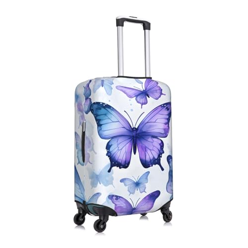 Watercolor Butterflies Luggage Cover for Suitcase Spring Bird Elastic Suitcase Cover Protector Luggage Sleeve Anti Scratch Dust Fits 25-28 Inch3