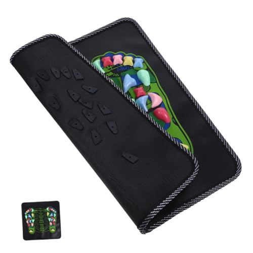 iplusmile Tappetino Per Riflessologia Plantare e Massaggio Piedi in Pietra Morbida Antiscivolo Agopressione Portatile Per Rilassamento Gambe Casa Ufficio e Viaggi