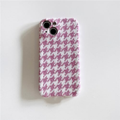 Étui iPhone 12 Pro plaid vintage doux pour les journées d'hiver