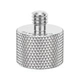 camvate 1/4 "-20 macho a 5/8" -27 hembra de montaje en soporte de micrófono para cámara con tachuelas