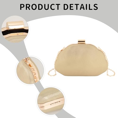 Image of Women Seashell Evening Bag Purse Mermaid Chain Strap Clutch Handbag Shoulder Bag | Seashell