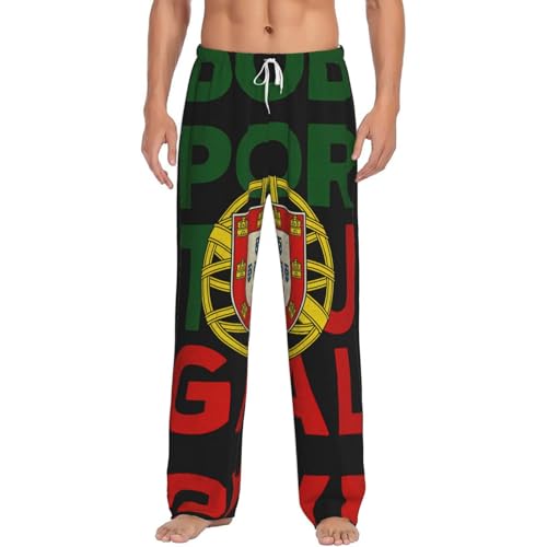 Pantalon pyjama Portugal homme en coton léger pour des nuits confortables