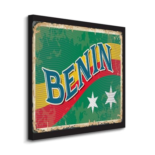 Lienzo de Benín de 20x20 pulgadas que llena de color tu salón y dormitorio