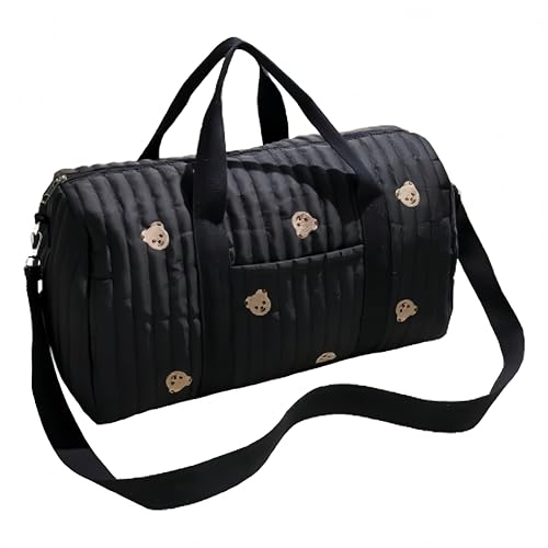 Design di grande capacità: Grazie all'ampia apertura e alla cerniera scorrevole, questo marsupio borsa parto ospedale mamma offre ampio spazio (48 x 24 x 28 cm), funzionalità e comfort, rendendo facile trovare e accedere a tutto ciò di cui tu e il tuo neonato avete bisogno dopo la nascita