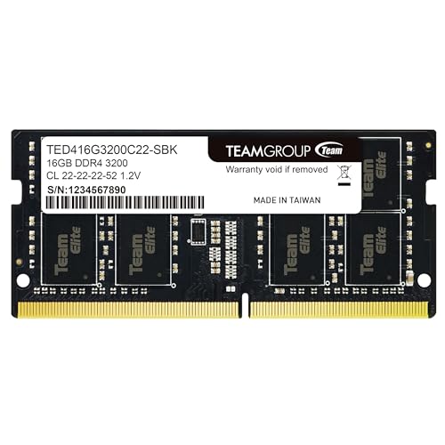 TEAMGROUP (���� Team) �m�[�gPC�p������ DDR4 3200MHz 16GB SODIMM PC4-25600 CL22 1.2V JEDEC�����yTEAM�W���p�� �������K�i�E���[�J�[�������ۏ؁zTED416G3200C22-S01