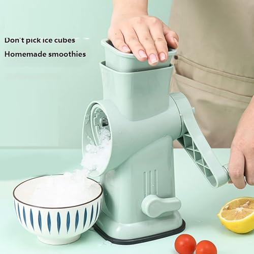 Máquina de afeitar de hielo manual con cuchilla ajustable de alta precisión 4