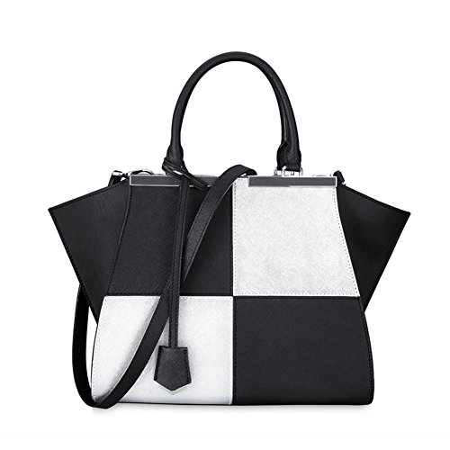 Sac à bandoulière dames en cuir véritable grand format pack d’aile