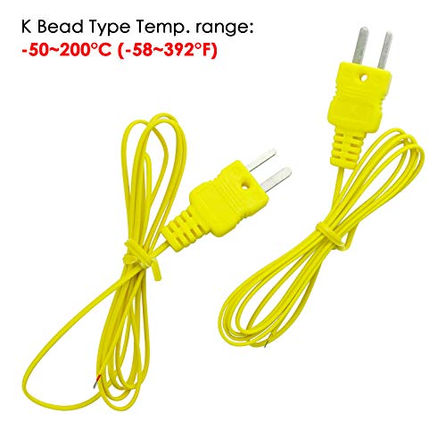 Danoplus Digital 4 Channels K-Type Thermocouple Thermometer With Sd Card Data Logger Function, Programmable High / Low Limit Alarm, Multi Channels Temperature Sensor Temperature Recorder #TOP5